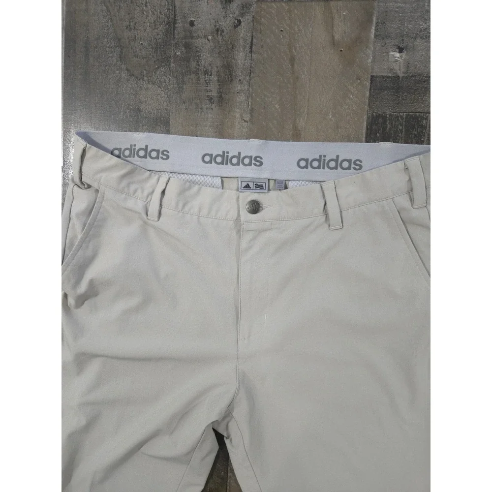 Adidas Ultimate365 Golf Pants Mens 34x32 Stone Beige Performance Stretch
